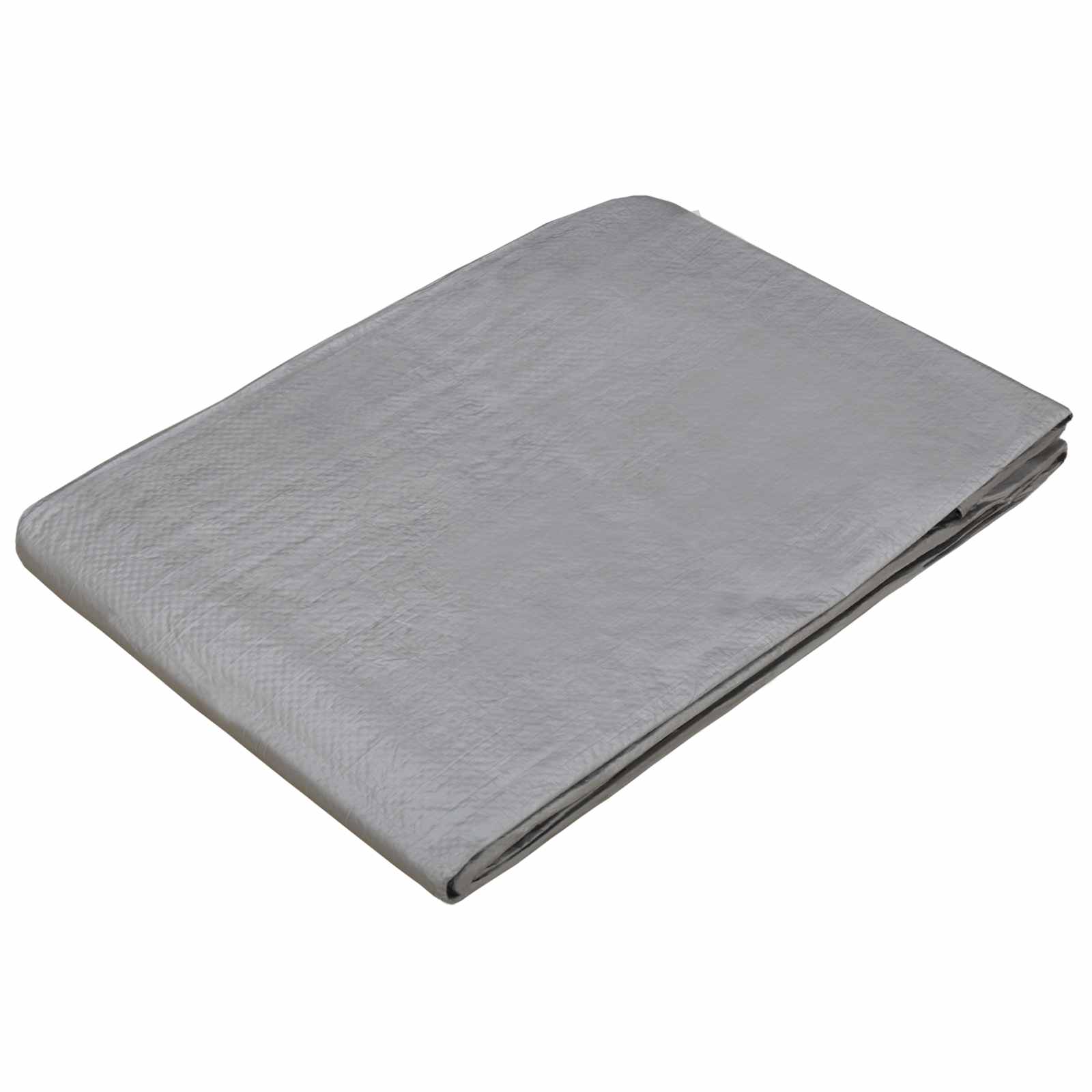 vidaXL Tarpaulin with Eyelets Light Grey 8 x 12 m 90 gsm PE 3