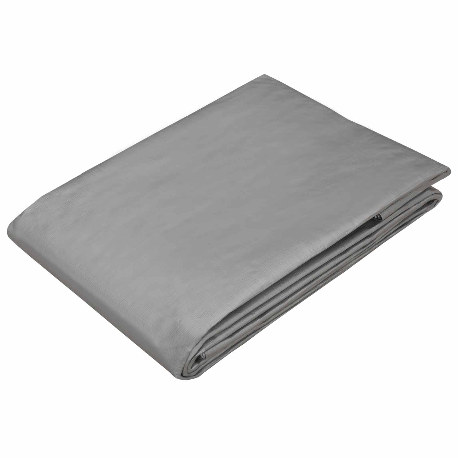 vidaXL Tarpaulin with Eyelets Light Grey 8 x 8 m 180 gsm PE 3