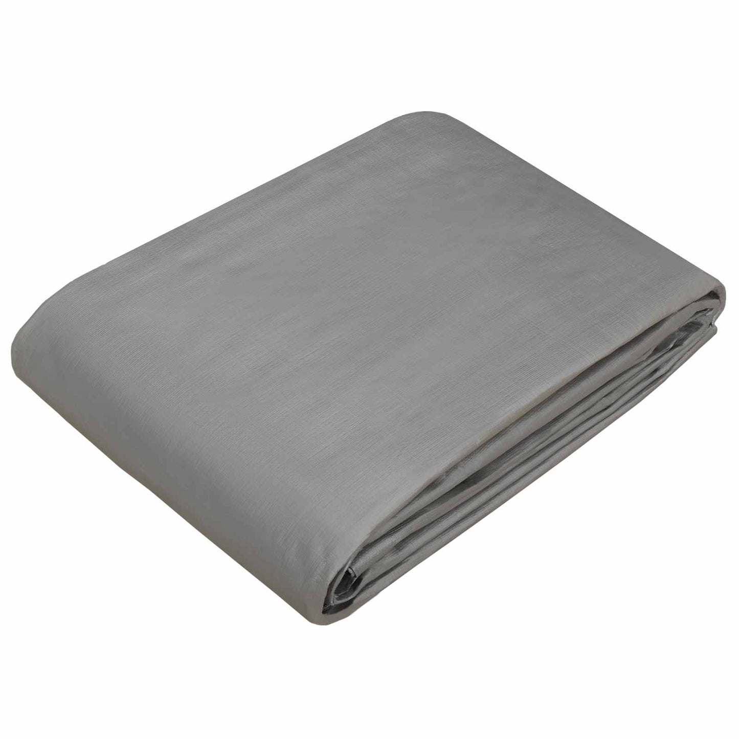 vidaXL Tarpaulin with Eyelets Light Grey 6 x 8 m 260 gsm PE 3