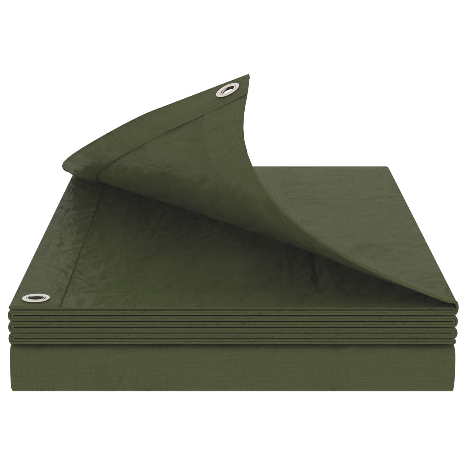 vidaXL Tarpaulin with Eyelets Green 8 x 12 m 90 gsm PE 2