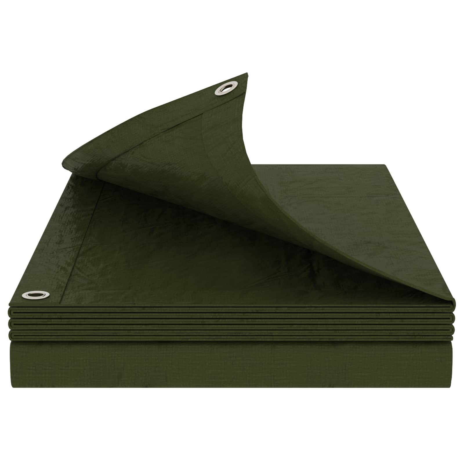 vidaXL Tarpaulin with Eyelets Green 6 x 10 m 180 gsm PE 2