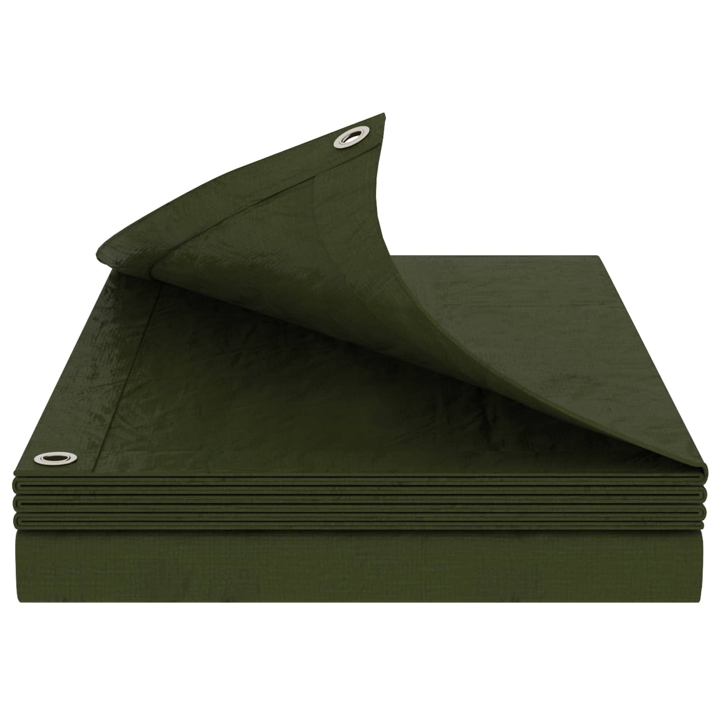 vidaXL Tarpaulin with Eyelets Green 6 x 8 m 260 gsm PE 2