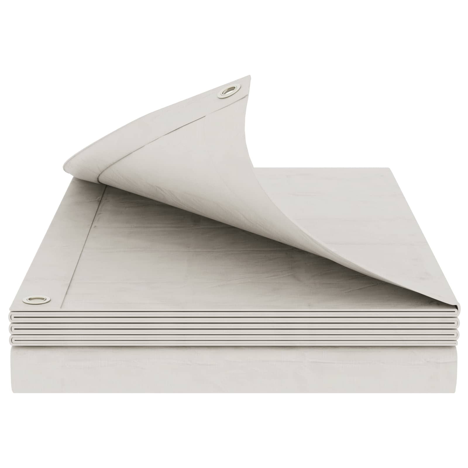 vidaXL Tarpaulin with Eyelets White 8 x 8 m 180 gsm PE 2