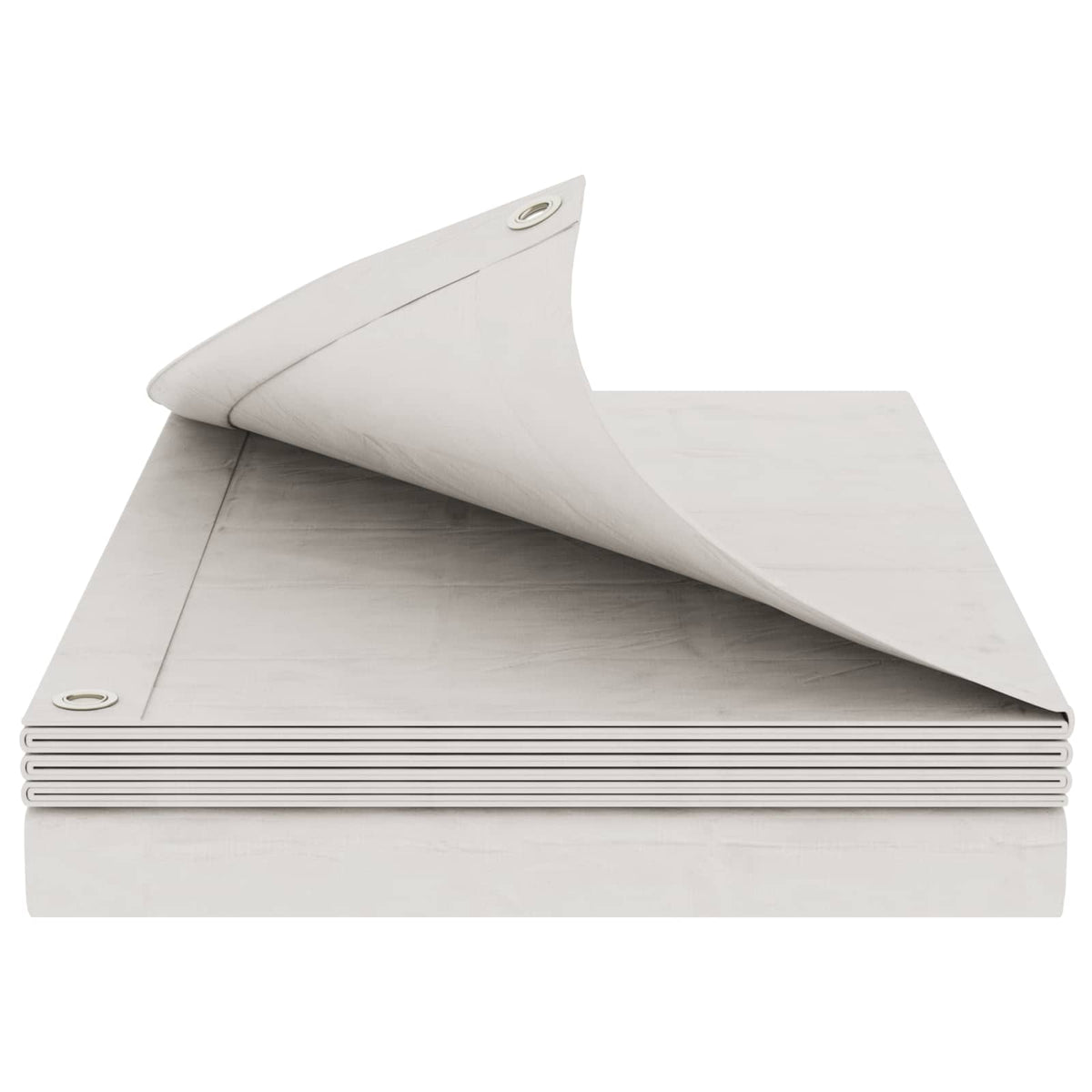 vidaXL Tarpaulin with Eyelets White 6 x 6 m 260 gsm PE 2