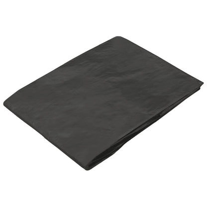 vidaXL Tarpaulin with Eyelets Anthracite Grey 8 x 12 m 90 gsm PE 3
