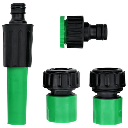 vidaXL Garden Hose 5-Ply Green and Yellow 12 mm PVC 5