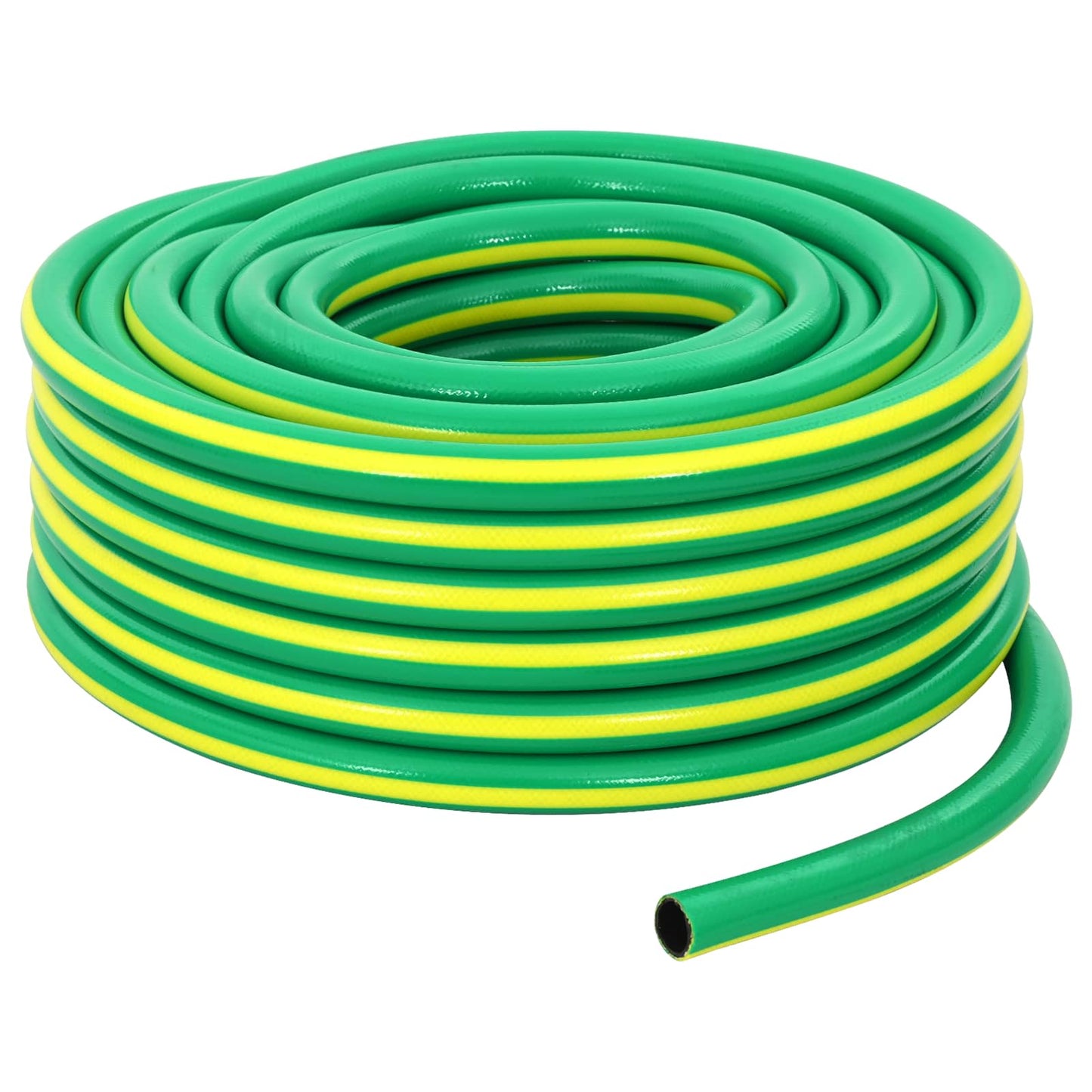 vidaXL Garden Hose 5-Ply Green and Yellow 19 mm PVC 1