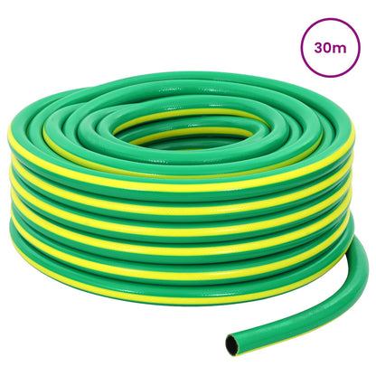 vidaXL Garden Hose 5-Ply Green and Yellow 19 mm PVC 2