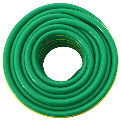 vidaXL Garden Hose 5-Ply Green and Yellow 25 mm PVC 3