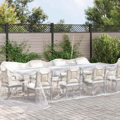vidaXL Tarpaulin 140 gsm Transparent 7 x 5 m PE 1