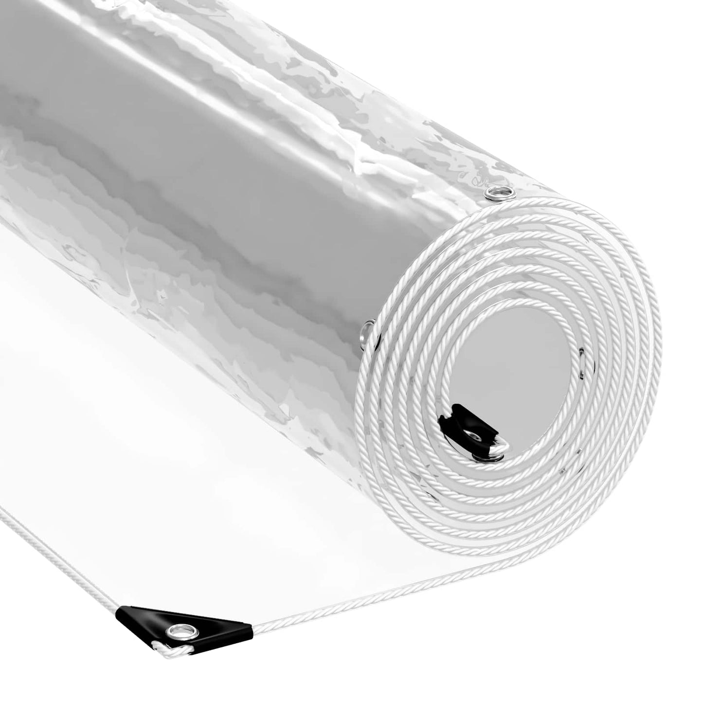 vidaXL Tarpaulin 350 gsm Transparent 6 x 1.5 m PVC 2