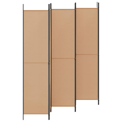 vidaXL 6-Panel Room Divider Beige 300 x 220 cm Fabric 3