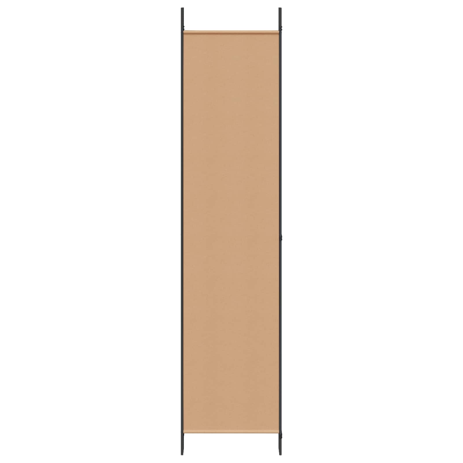 vidaXL 6-Panel Room Divider Beige 300 x 220 cm Fabric 5
