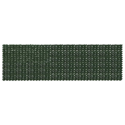 vidaXL Balcony Screen with Leaves Dark Green 500 x 150 cm 1