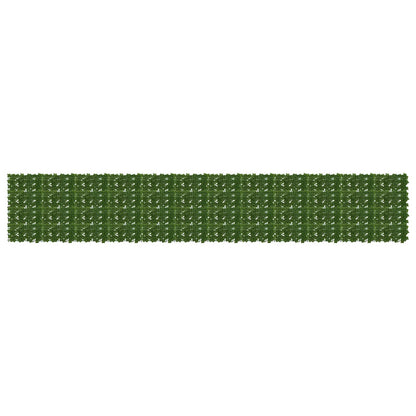 vidaXL Balcony Screen with Leaves Green 600 x 100 cm 1