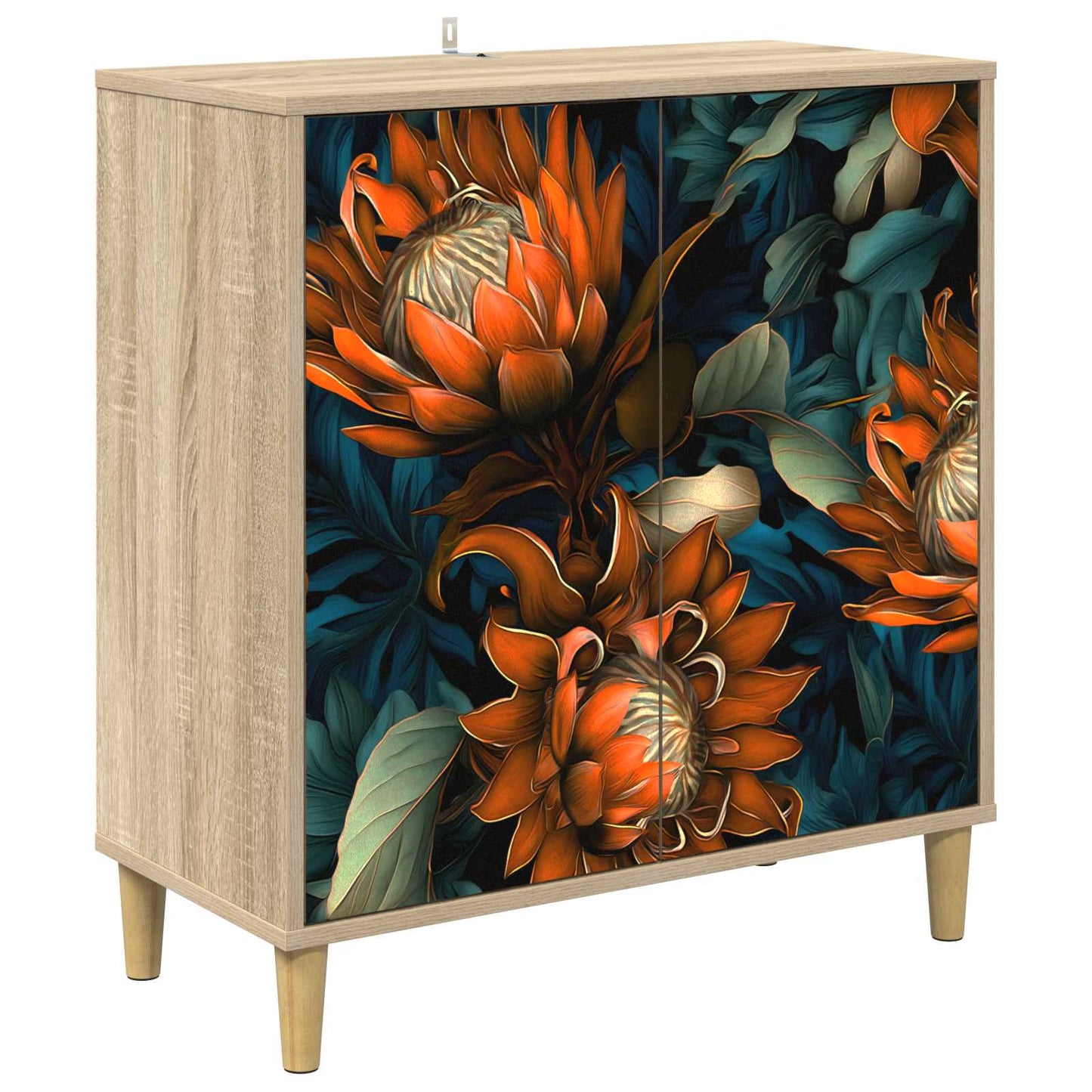 vidaXL Sideboard LOCHEM Sonoma 69 x 33 x 75 cm Engineered Wood 2