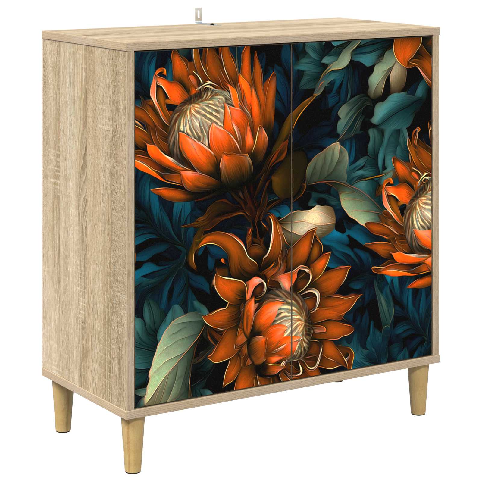 vidaXL Sideboard LOCHEM Sonoma 69 x 33 x 75 cm Engineered Wood 2