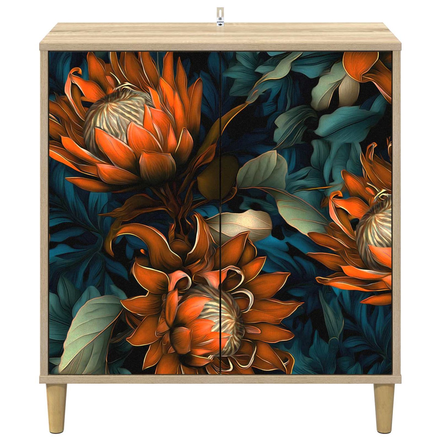 vidaXL Sideboard LOCHEM Sonoma 69 x 33 x 75 cm Engineered Wood 4
