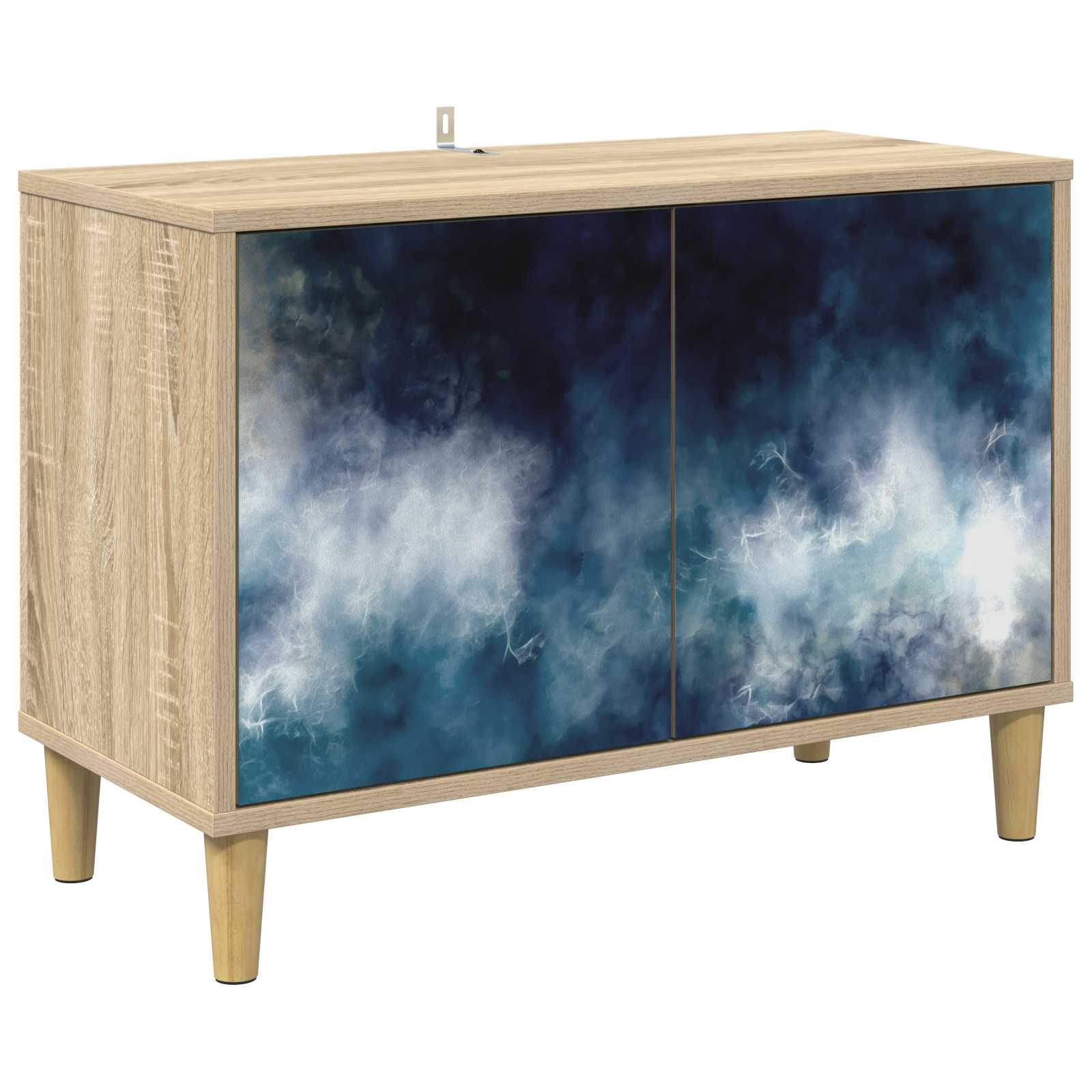 vidaXL TV Cabinet RAALTE 69 x 33 x 50 cm Sonoma Engineered Wood 2
