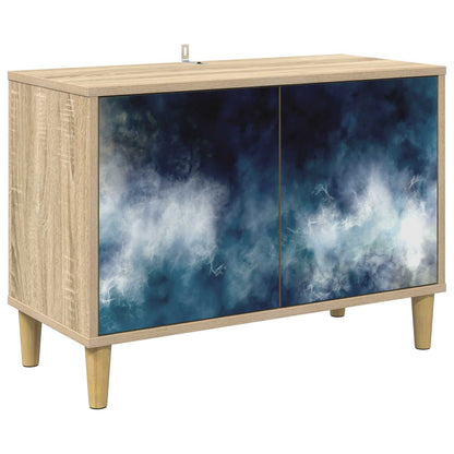 vidaXL TV Cabinet RAALTE 69 x 33 x 50 cm Sonoma Engineered Wood 2