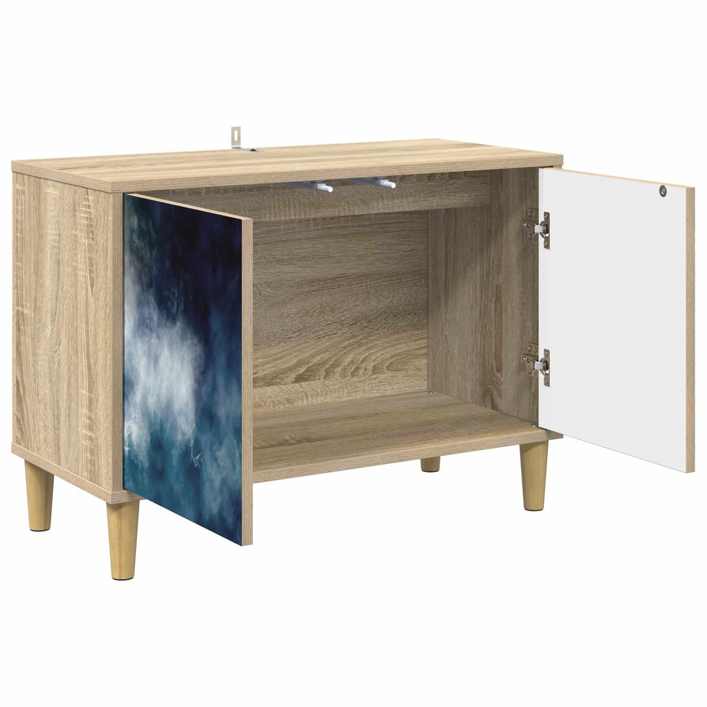vidaXL TV Cabinet RAALTE 69 x 33 x 50 cm Sonoma Engineered Wood 3