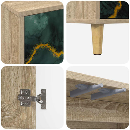 vidaXL TV Cabinet WIJHE 69 x 33 x 50 cm Sonoma Engineered Wood 6
