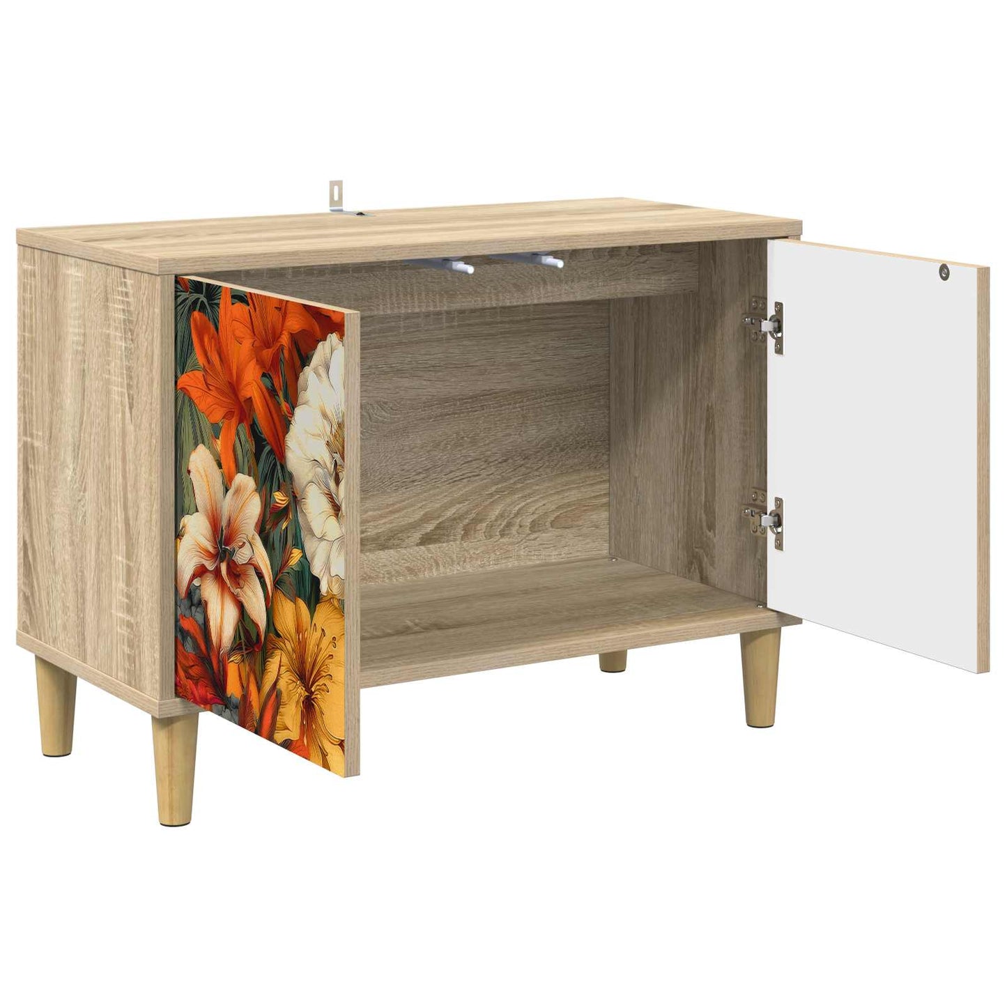 vidaXL TV Cabinet GENNEP 69 x 33 x 50 cm Sonoma Engineered Wood 3