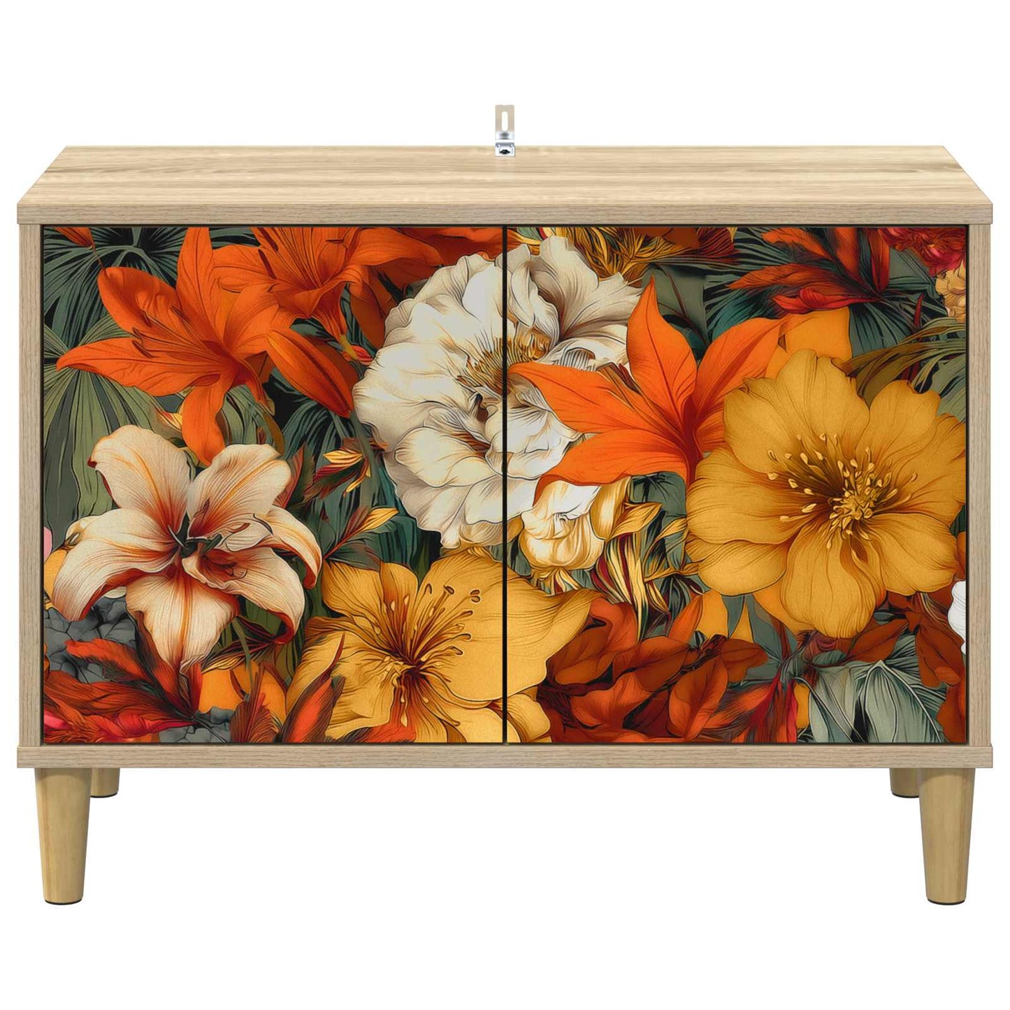 vidaXL TV Cabinet GENNEP 69 x 33 x 50 cm Sonoma Engineered Wood 4