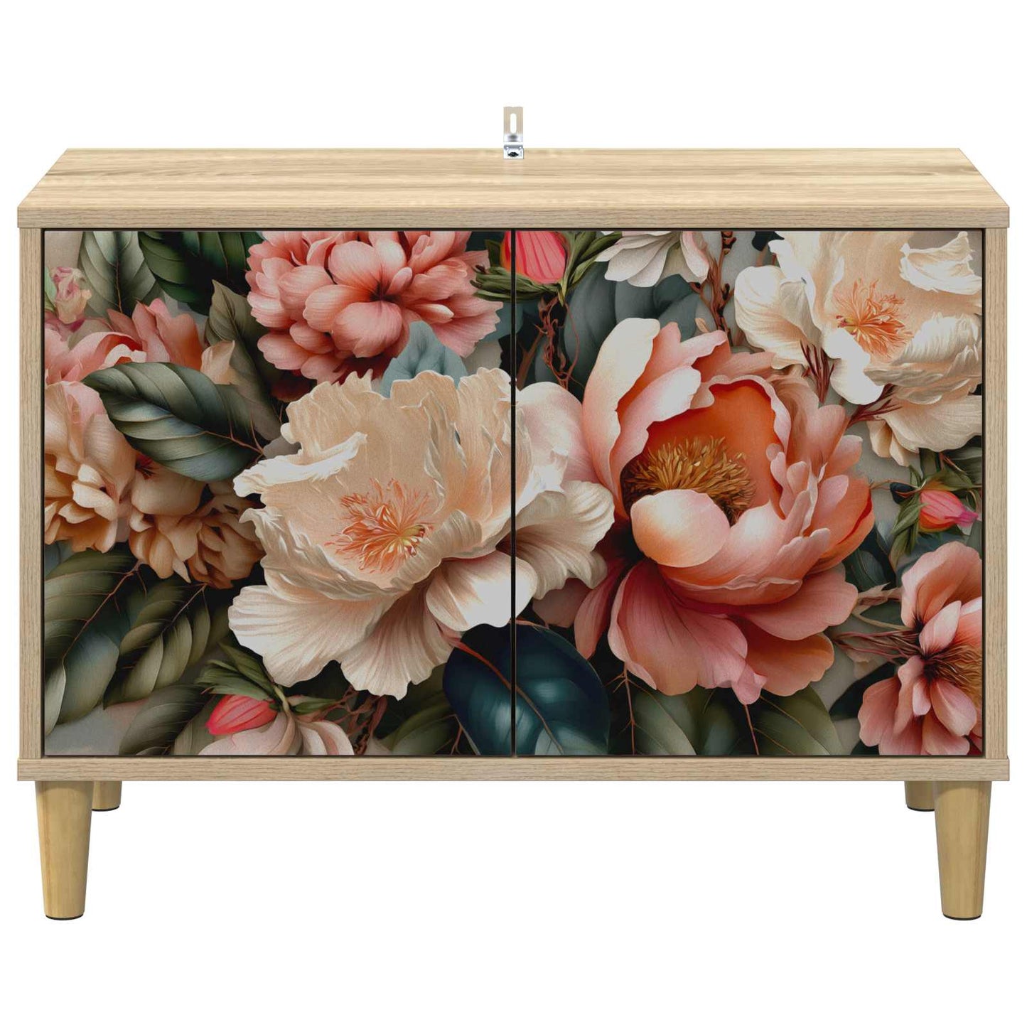 vidaXL TV Cabinet BORNE 69 x 33 x 50 cm Sonoma Engineered Wood 4