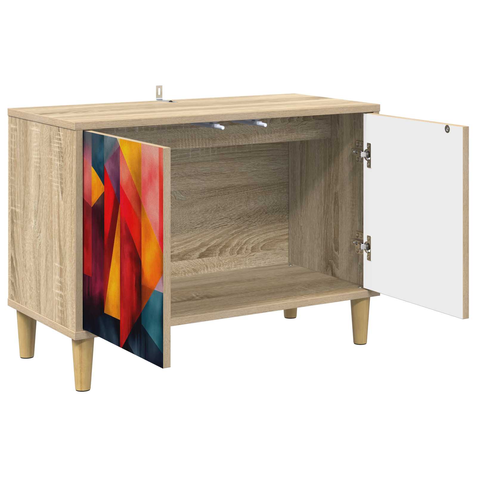 vidaXL TV Cabinet HEESCH 69 x 33 x 50 cm Sonoma Engineered Wood 3