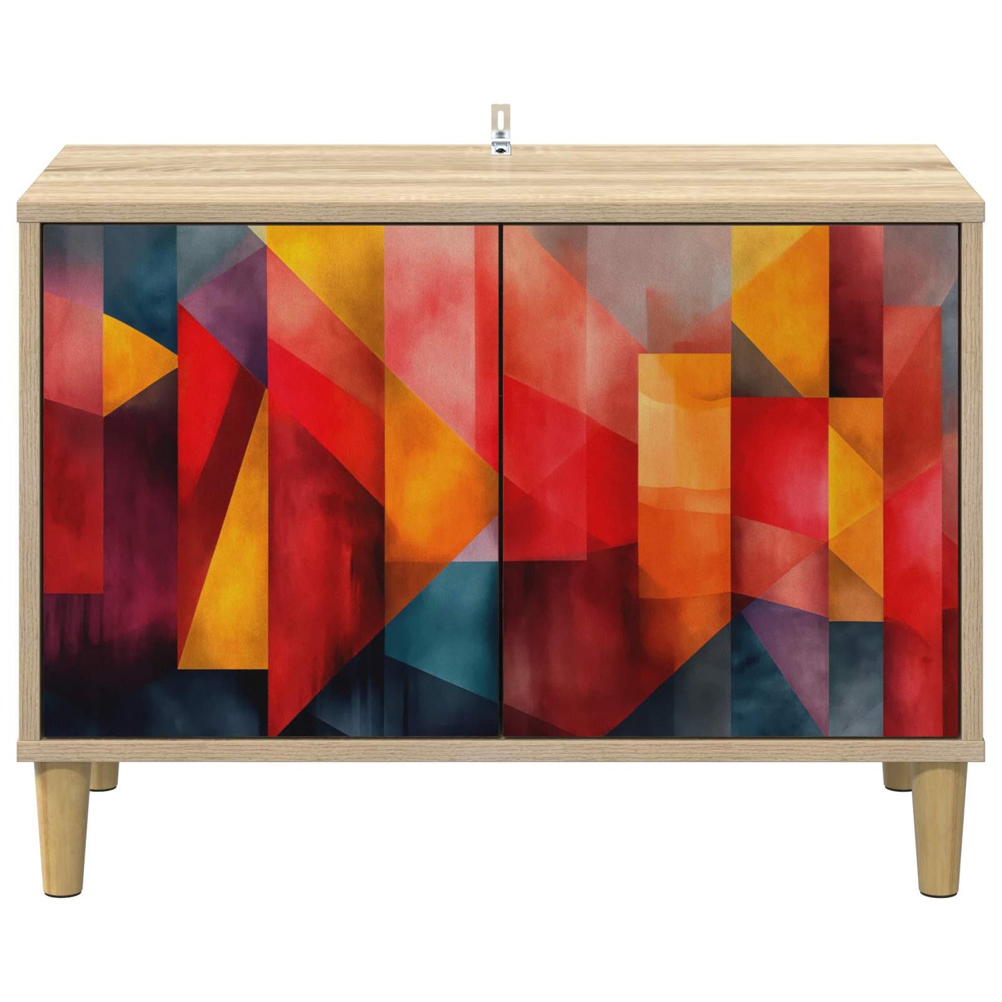 vidaXL TV Cabinet HEESCH 69 x 33 x 50 cm Sonoma Engineered Wood 4