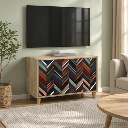 vidaXL TV Cabinet OMMEN 69 x 33 x 50 cm Sonoma Engineered Wood 1