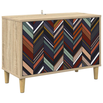 vidaXL TV Cabinet OMMEN 69 x 33 x 50 cm Sonoma Engineered Wood 2