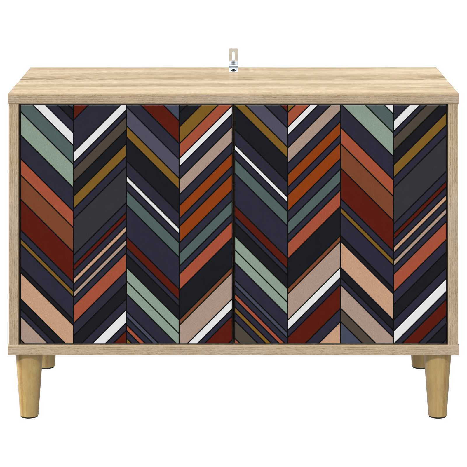 vidaXL TV Cabinet OMMEN 69 x 33 x 50 cm Sonoma Engineered Wood 4