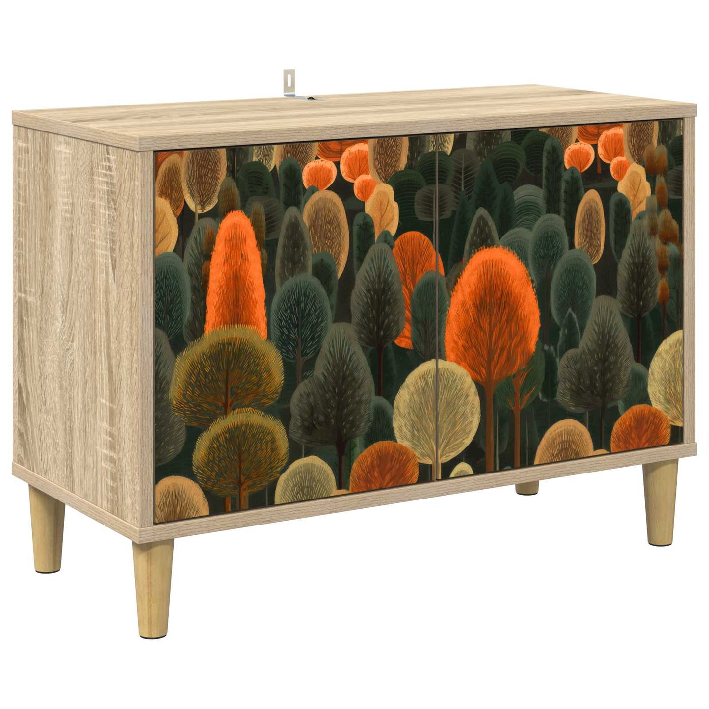 vidaXL TV Cabinet ZAANDAM 69 x 33 x 50 cm Sonoma Engineered Wood 2
