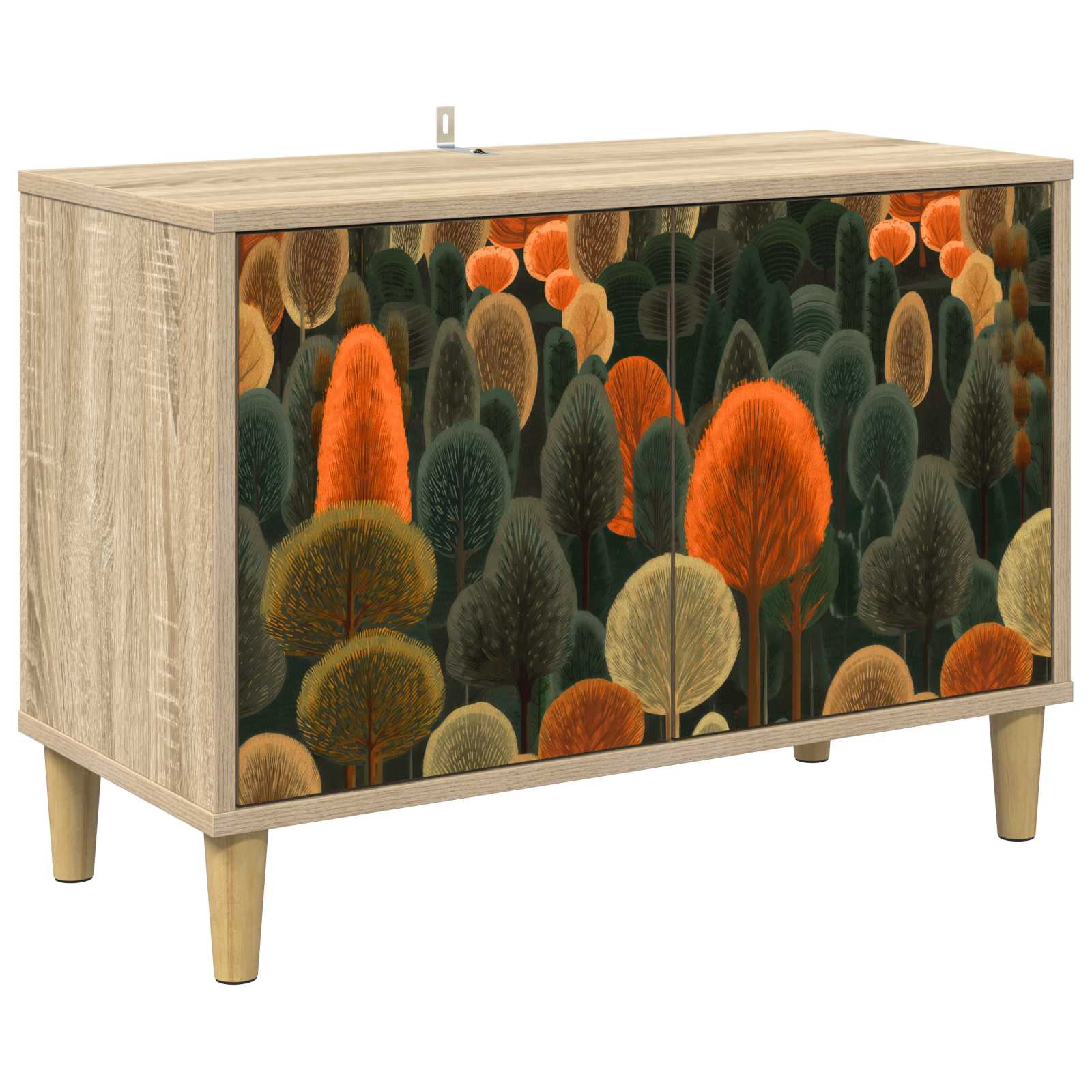 vidaXL TV Cabinet ZAANDAM 69 x 33 x 50 cm Sonoma Engineered Wood 2