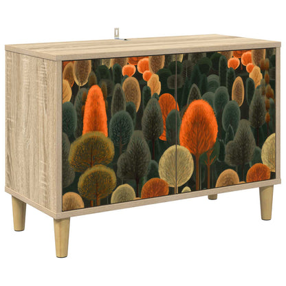 vidaXL TV Cabinet ZAANDAM 69 x 33 x 50 cm Sonoma Engineered Wood 2