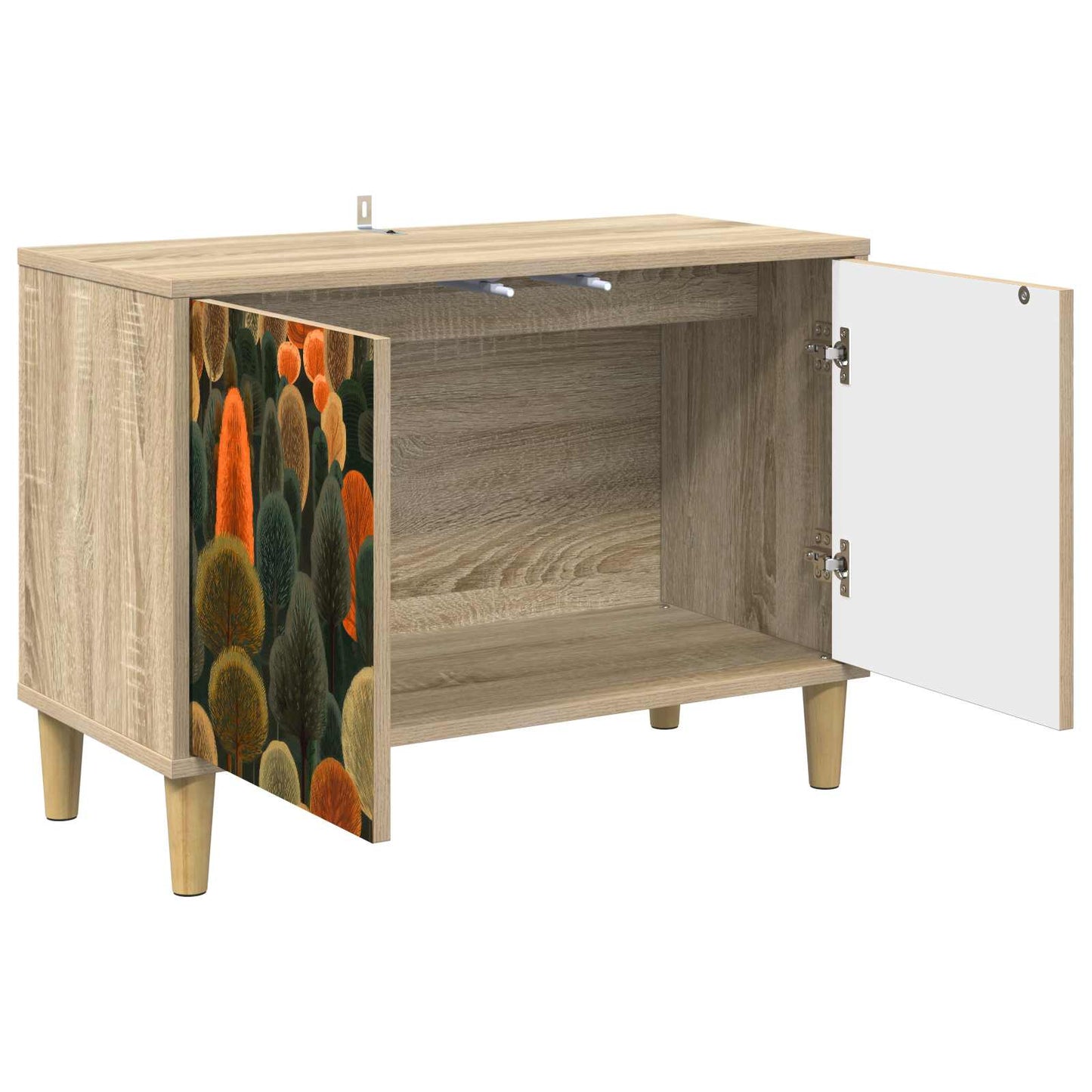 vidaXL TV Cabinet ZAANDAM 69 x 33 x 50 cm Sonoma Engineered Wood 3