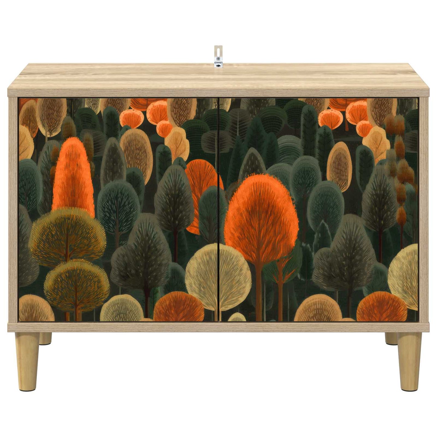 vidaXL TV Cabinet ZAANDAM 69 x 33 x 50 cm Sonoma Engineered Wood 4