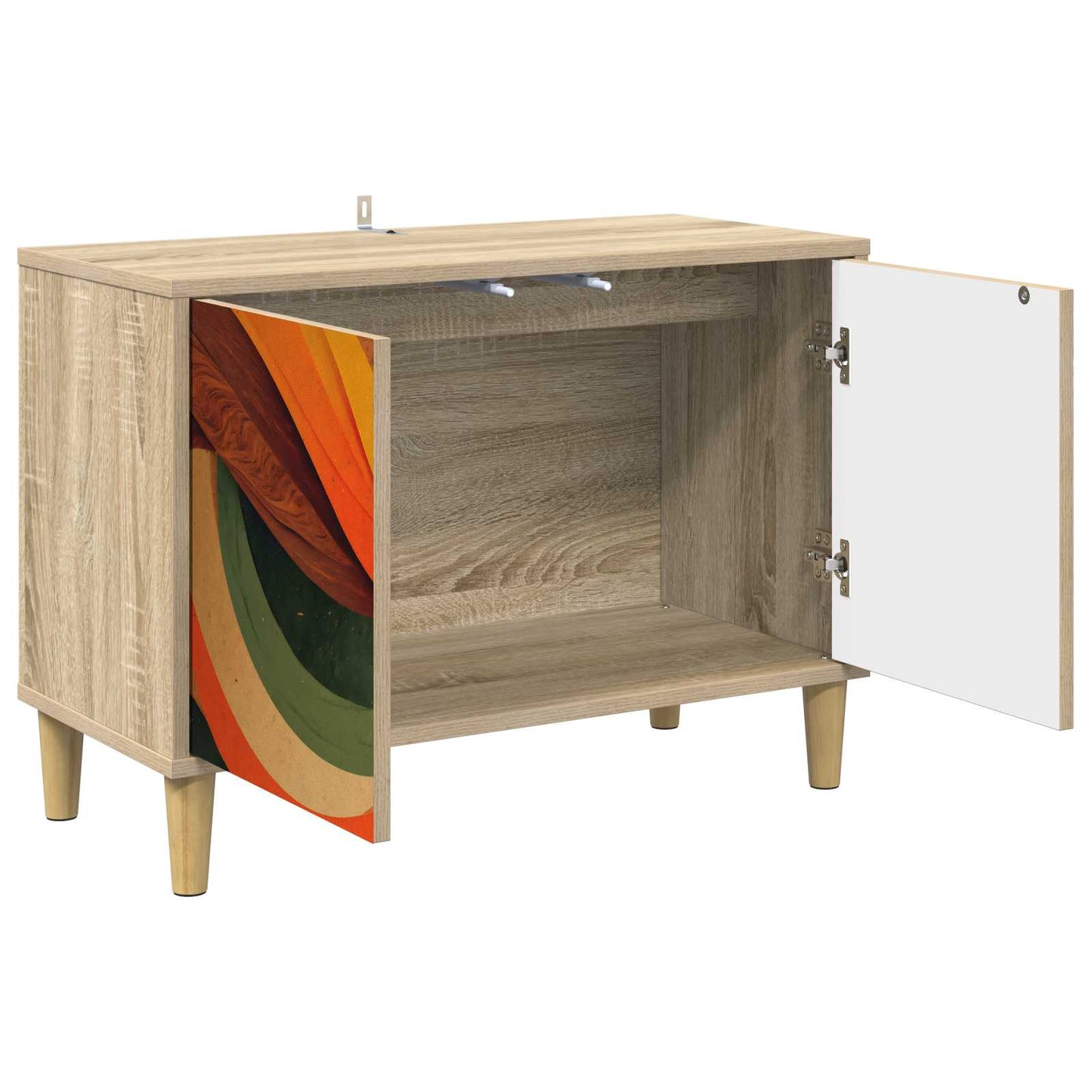 vidaXL TV Cabinet BONN 69 x 33 x 50 cm Sonoma Engineered Wood 3