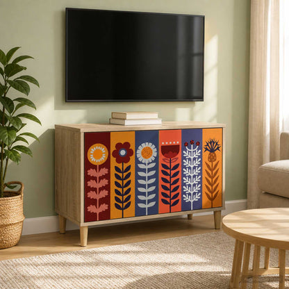 vidaXL TV Cabinet ESSEN 69 x 33 x 50 cm Sonoma Engineered Wood 1