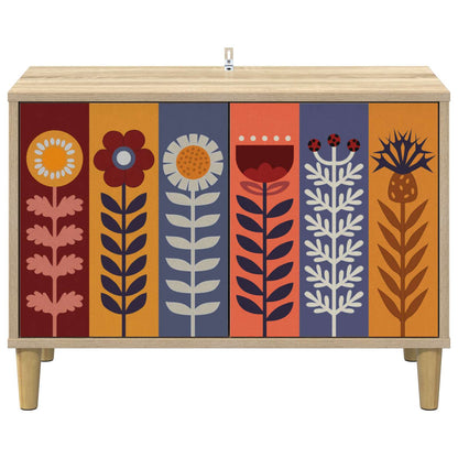 vidaXL TV Cabinet ESSEN 69 x 33 x 50 cm Sonoma Engineered Wood 4