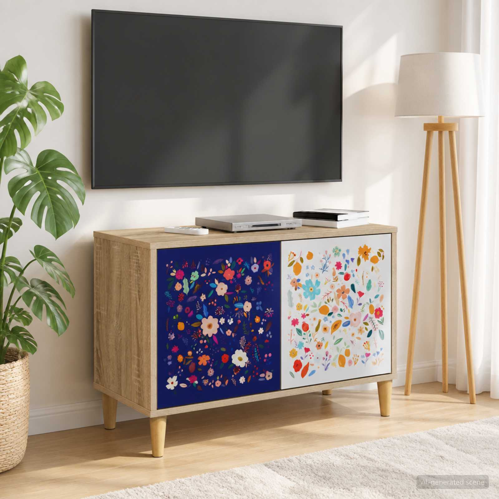 vidaXL TV Cabinet MAINZ 69 x 33 x 50 cm Sonoma Engineered Wood 1