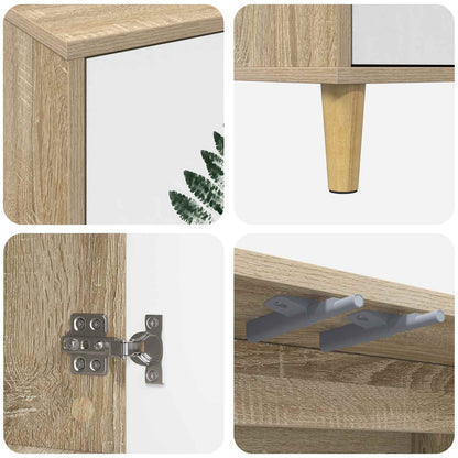 vidaXL TV Cabinet HANAU 69 x 33 x 50 cm Sonoma Engineered Wood 6