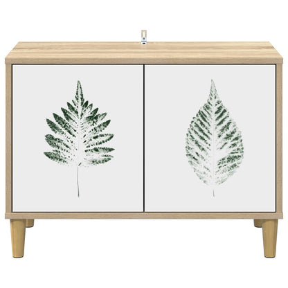 vidaXL TV Cabinet HANAU 69 x 33 x 50 cm Sonoma Engineered Wood 4
