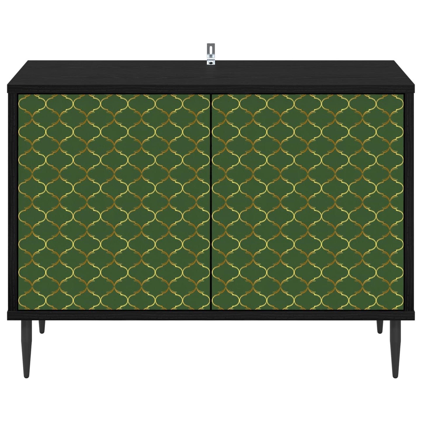 vidaXL TV Cabinet GELEEN 69 x 33 x 50.5 cm Black Oak Engineered Wood 4