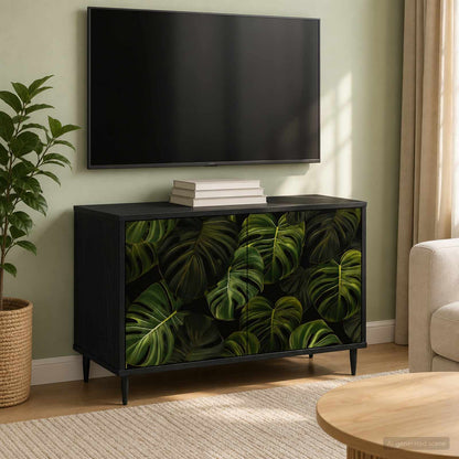 vidaXL TV Cabinet ELBURG 69 x 33 x 50.5 cm Black Oak Engineered Wood 1