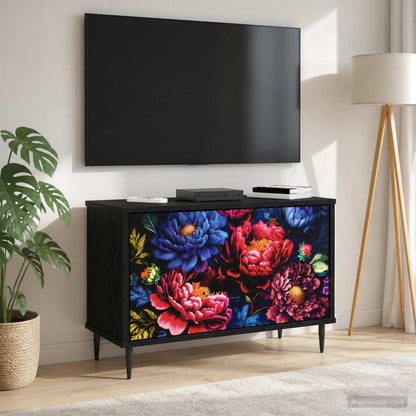 vidaXL TV Cabinet KIEL 69 x 33 x 50.5 cm Black Oak Engineered Wood 1
