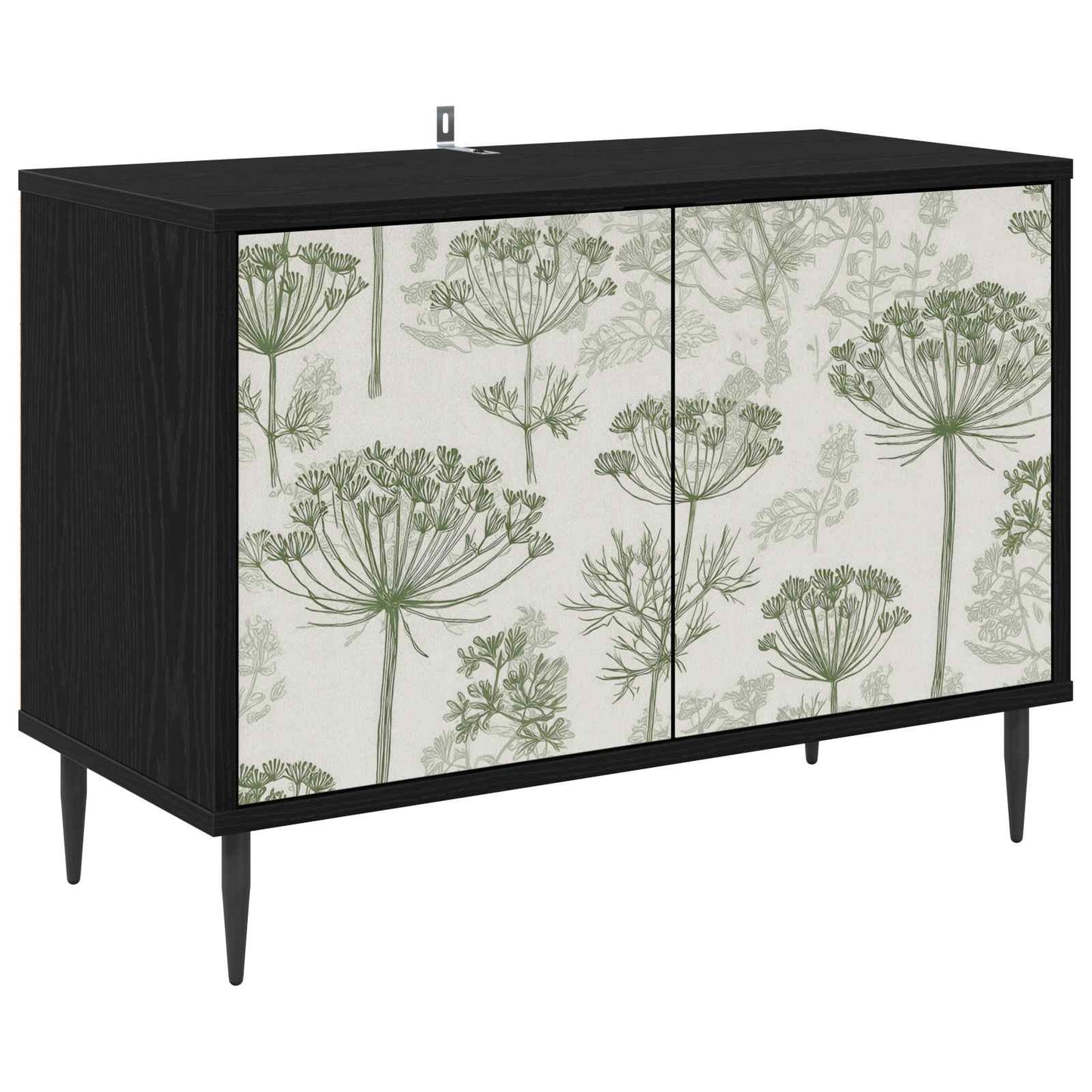 vidaXL TV Cabinet GOTHA 69 x 33 x 50.5 cm Black Oak Engineered Wood 2