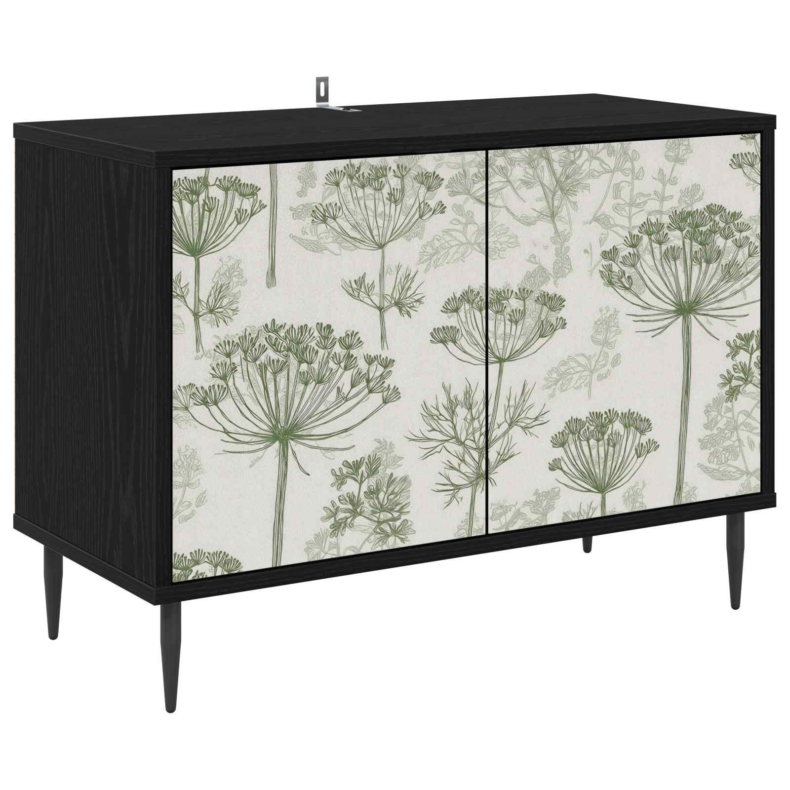 vidaXL TV Cabinet GOTHA 69 x 33 x 50.5 cm Black Oak Engineered Wood 2